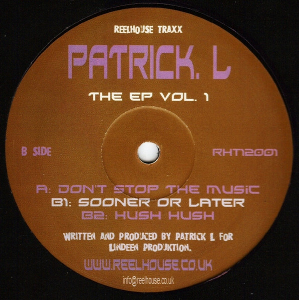 Patrick L - The EP Vol. 1 | Reelhouse (RHT12001) - main