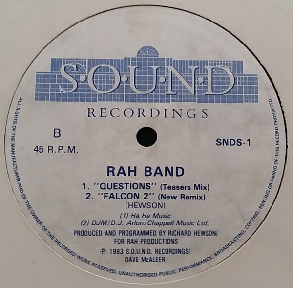 RAH Band - Questions (What You Gonna Do) | S.O.U.N.D. Recordings (SNDS-1) - 4 RAH Band - Questions (What You Gonna Do) | S.O.U.N.D. Recordings (SNDS-1) - 4
