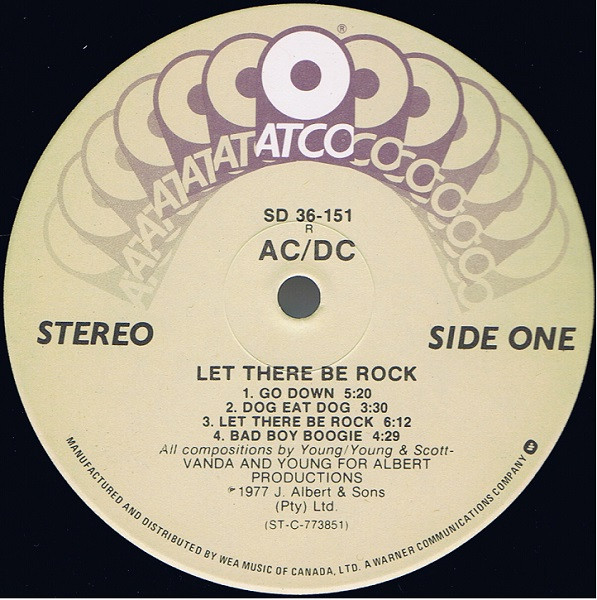 AC/DC - Let There Be Rock [Vinyl] | ATCO Records (SD 36-151) - 3