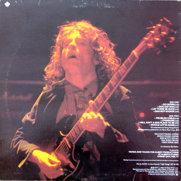 AC/DC - Let There Be Rock [Vinyl] | ATCO Records (SD 36-151) - 2