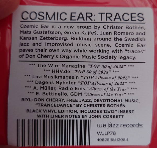 Cosmic Ear - Traces | We Jazz (WJLP76) - 2