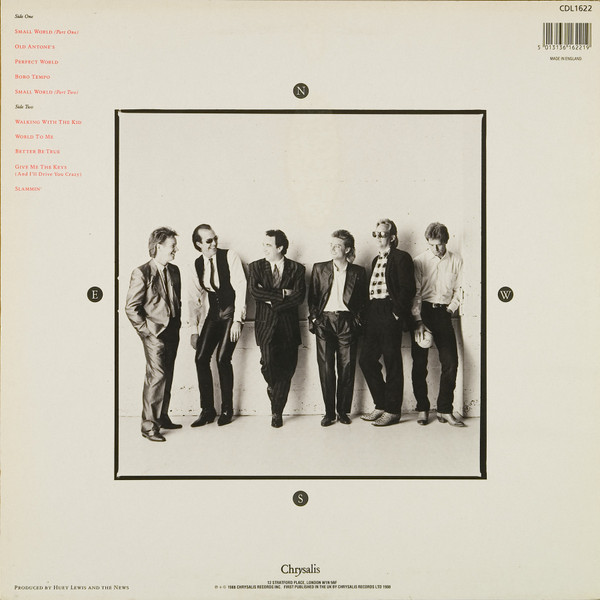 Huey Lewis & The News - Small World | Chrysalis (CDL 1622)