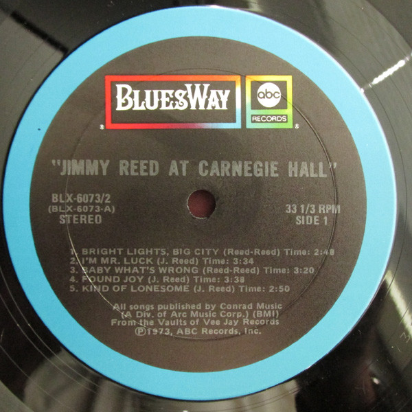 Jimmy Reed - Jimmy Reed At Carnegie Hall | Bluesway (BLX-6073-2) - 3 Jimmy Reed - Jimmy Reed At Carnegie Hall | Bluesway (BLX-6073-2) - 3