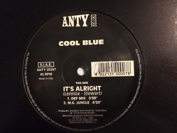 Cool Blue - It's Alright | Anty Record (ANTY 20397)