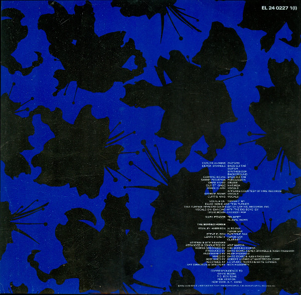 David Bowie - Tonight | EMI America (DB 1) - 6