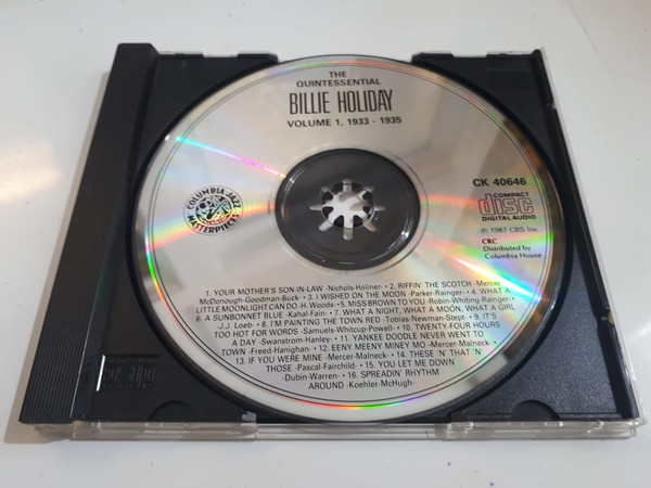 Billie Holiday - The Quintessential Billie Holiday Volume 1, 1933-1935 [CD] | Columbia (CK 40646) - 2