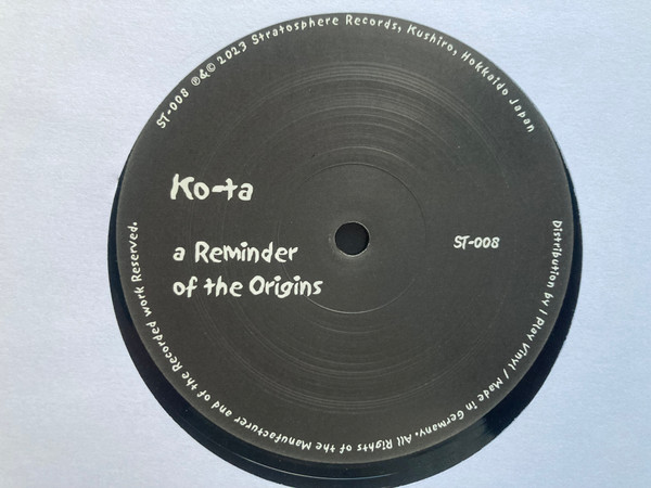 Ko-Ta - A Reminder Of The Origins | Stratosphere Records (ST-008)