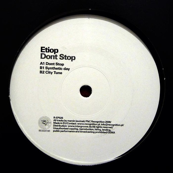 Etiop - Dont Stop | Recognition (R-EP026) - main