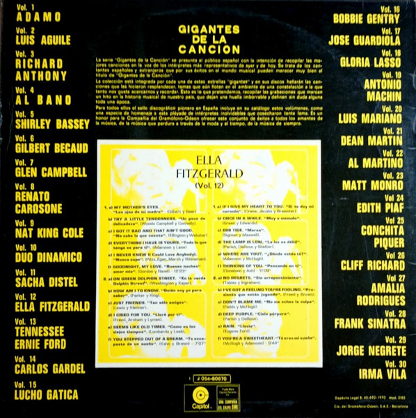 Ella Fitzgerald - Ella Fitzgerald | Capitol Records (1J 054-80.670) - 2 Ella Fitzgerald - Ella Fitzgerald | Capitol Records (1J 054-80.670) - 2