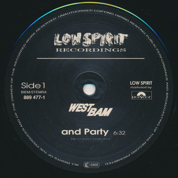 WestBam - And Party | Low Spirit Recordings (889 477-1) - 3