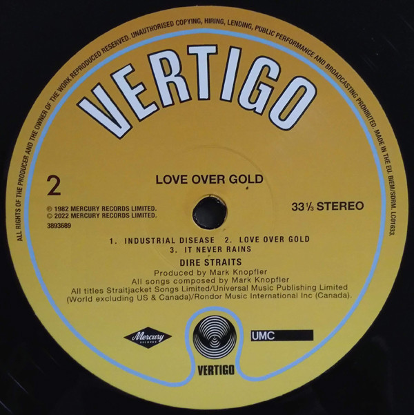 Dire Straits - Love Over Gold | Vertigo (3893689) - 4