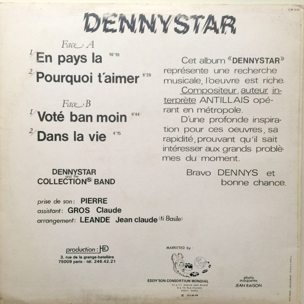 Dennystar And The Collections Band - Voté Ban Moin | Eddy'Son (CM 636) - 2