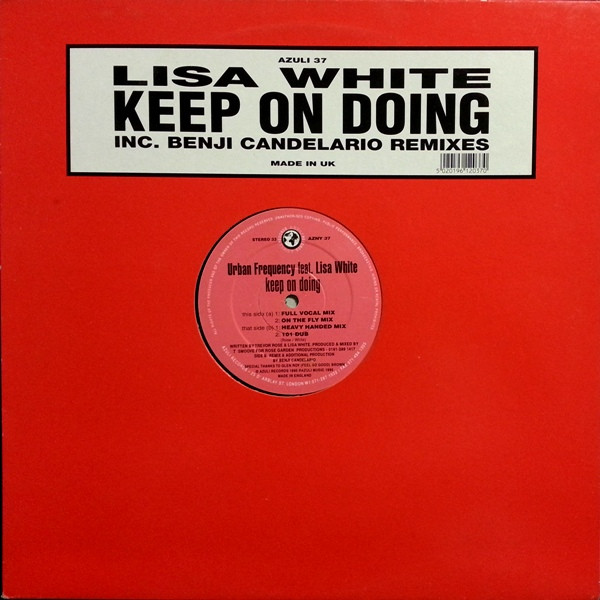 Urban Frequency Feat. Lisa White - Keep On Doing | Azuli Records (AZNY 37)