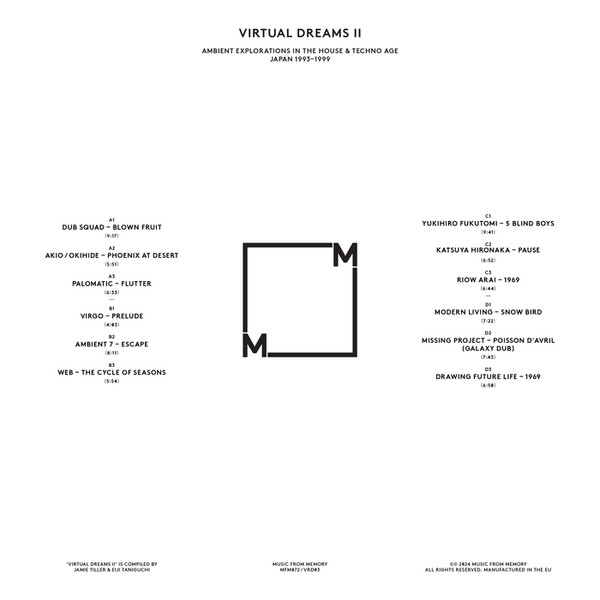 Various - Virtual Dreams II (Ambient Explorations In The House & Techno Age, Japan 1993–1999) | Music From Memory (MFM072) - 2 Various - Virtual Dreams II (Ambient Explorations In The House & Techno Age, Japan 1993–1999) | Music From Memory (MFM072) - 2