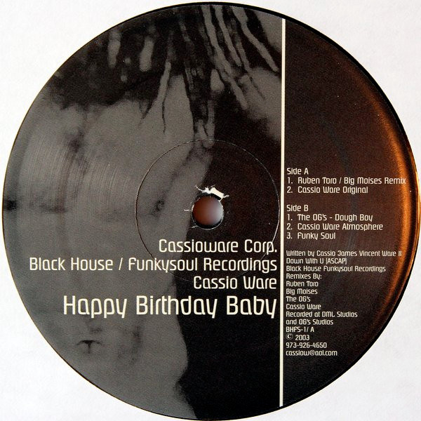 Cassio Ware - Happy Birthday Baby | Black House / Funkysoul Recordings (BHFS-1)
