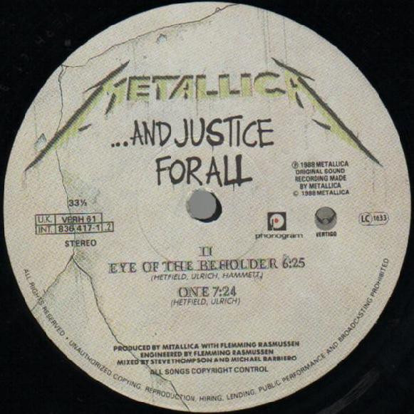 Metallica - ...And Justice For All | Vertigo (VERH 61) - 4