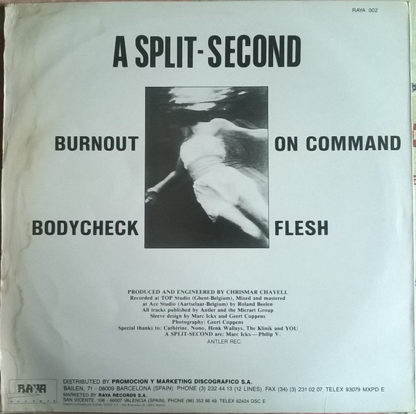 A Split - Second - A Split - Second | Raya Records (RAYA-002) - 2