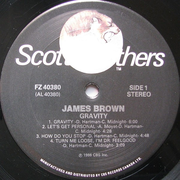 James Brown - Gravity | Scotti Bros. Records (FZ 40380) - 3