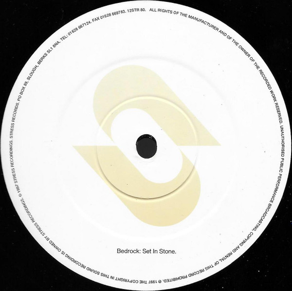 John Digweed and Nick Muir Present Bedrock - Set In Stone / Forbidden Zone | Stress Records (12STR 80) - 3