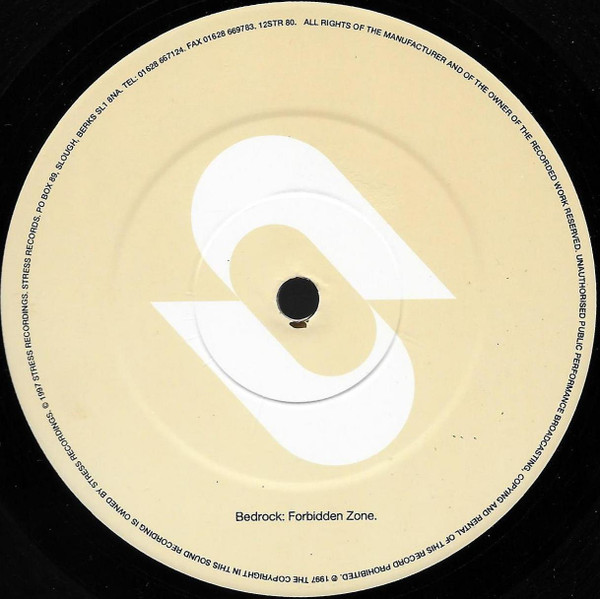 John Digweed and Nick Muir Present Bedrock - Set In Stone / Forbidden Zone | Stress Records (12STR 80) - 4