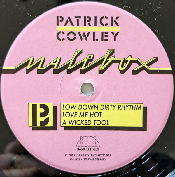 Patrick Cowley - Malebox | Dark Entries (DE-305) - 3