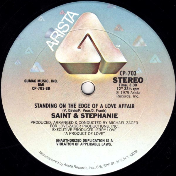 Saint & Stephanie - Gotta Keep On Dancin' | Arista (CP-703)