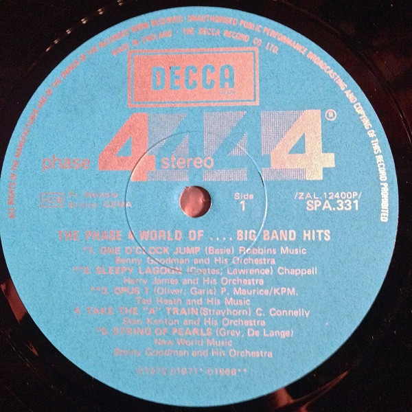 Various - The Phase 4 World Of Big Band Hits | Decca (SPA 331) - 3 Various - The Phase 4 World Of Big Band Hits | Decca (SPA 331) - 3