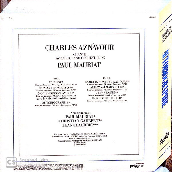 Charles Aznavour - Autobiographie | Barclay (80300) - 4