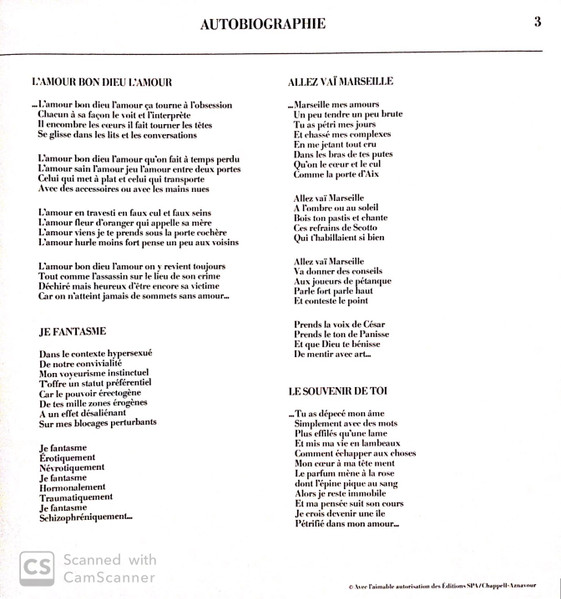 Charles Aznavour - Autobiographie | Barclay (80300) - 3