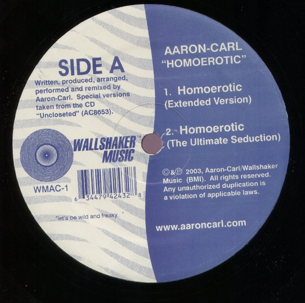 Aaron-Carl - Homoerotic | Wallshaker Music (WMAC-1)