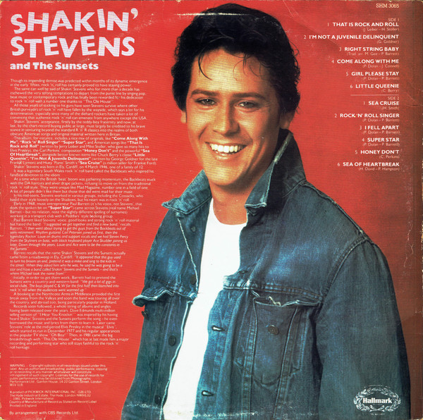 Shakin' Stevens And The Sunsets - Shakin' Stevens And The Sunsets | Hallmark Records (SHM 3065) - 2