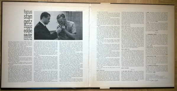 Stan Getz / Eddie Sauter - Focus | Verve Records (V-8412) - 2