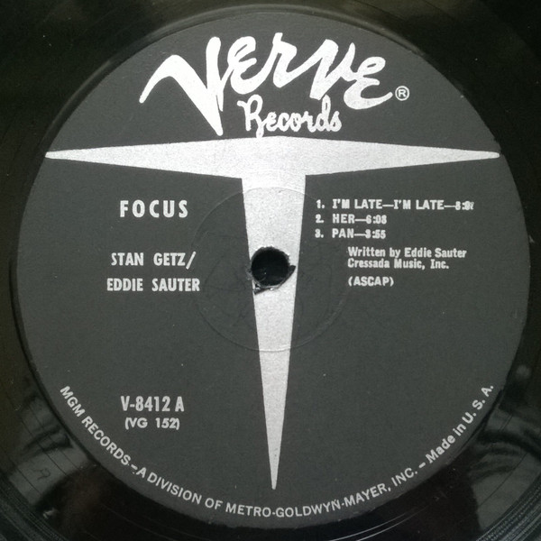 Stan Getz / Eddie Sauter - Focus | Verve Records (V-8412) - 4