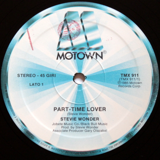 Stevie Wonder - Part-Time Lover | Motown (TMX 911) - 3