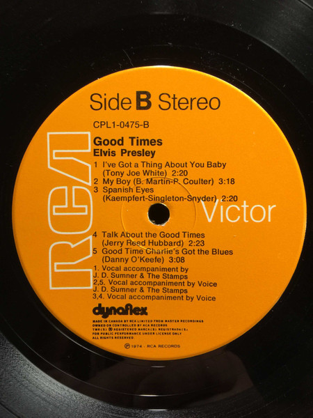 Elvis Presley - Good Times | RCA Victor (CPL1-0475) - 4