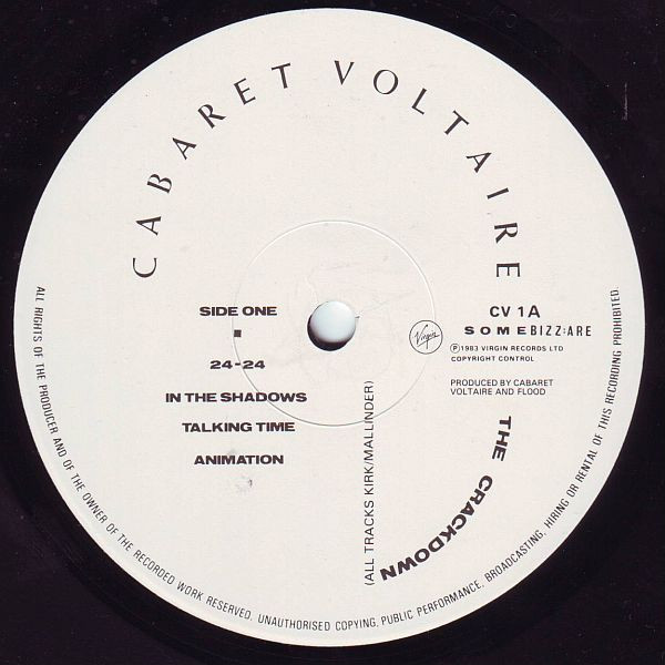 Cabaret Voltaire - The Crackdown | Virgin (CV 1) - 3