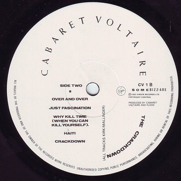 Cabaret Voltaire - The Crackdown | Virgin (CV 1) - 4