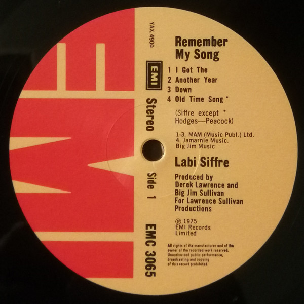 Labi Siffre - Remember My Song | Mr Bongo (MRBLP120) - 3