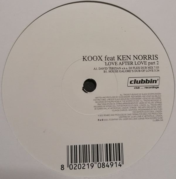 Koox Feat. Ken Norris - Love After Love Part 2 | Clubbin' Records (CLUBBIN 049) - main