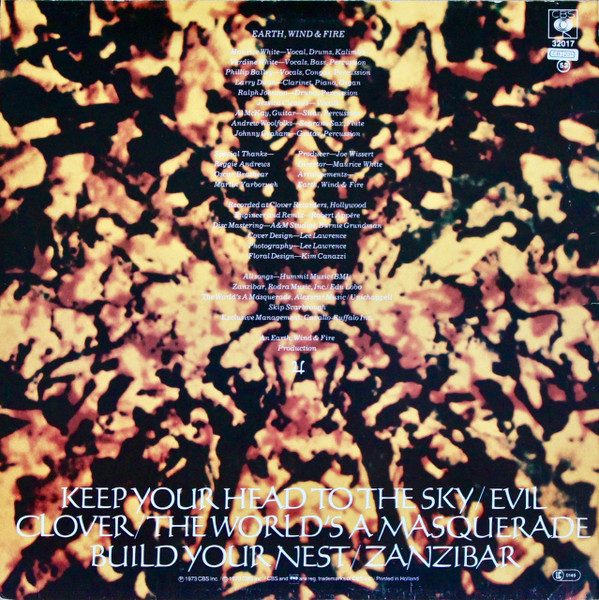 Earth, Wind & Fire - Head To The Sky | CBS (CBS 32017) - 2