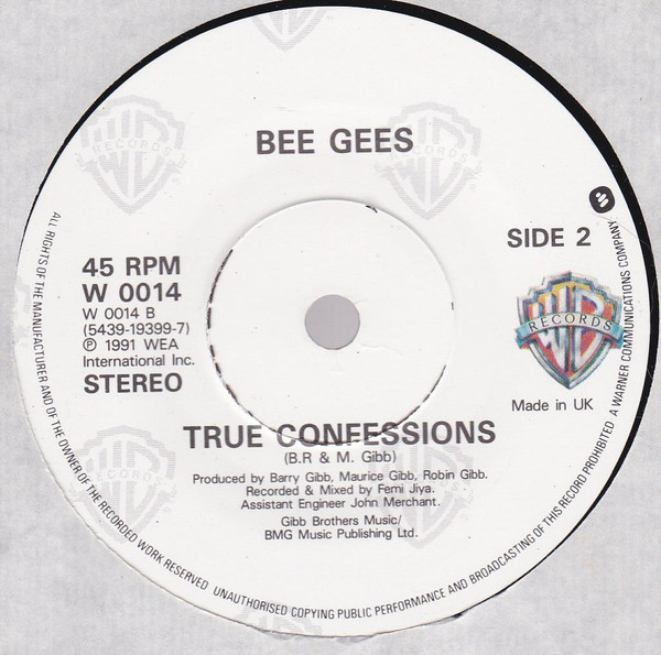 Bee Gees - Secret Love | Warner Bros. Records (W0014) - 4