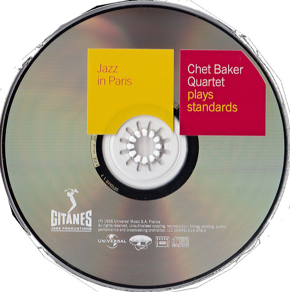 Chet Baker Quartet - Plays Standards | Gitanes Jazz Productions (014 378-2) - 3
