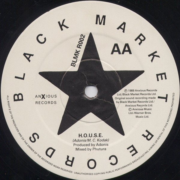 Adonis - Reck The Joint / H.O.U.S.E. | Black Market Records (BLMK R 002) - 4