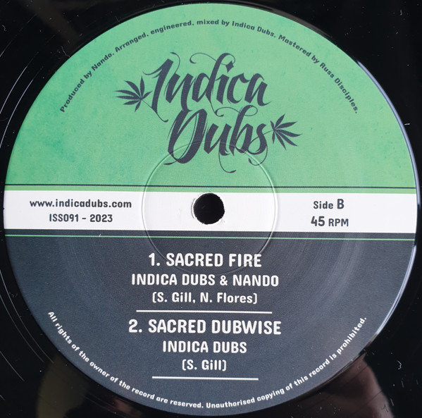 Indica Dubs & Nando - Eternal Dub / Sacred Fire | Indica Dubs (ISS091)