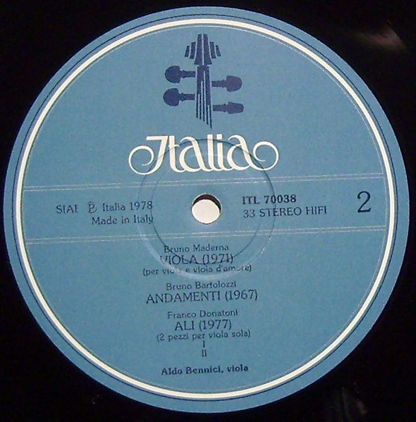 Aldo Bennici - La Viola Contemporanea | Italia (ITL 70038) - 3