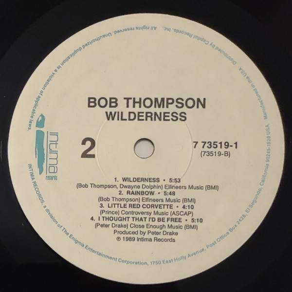 Bob Thompson - Wilderness | Intima Records (7 73519-1) - 4 Bob Thompson - Wilderness | Intima Records (7 73519-1) - 4