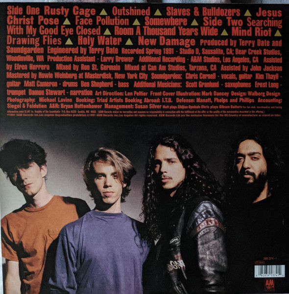 Soundgarden - Badmotorfinger | A&M Records (395 374-1) - 2