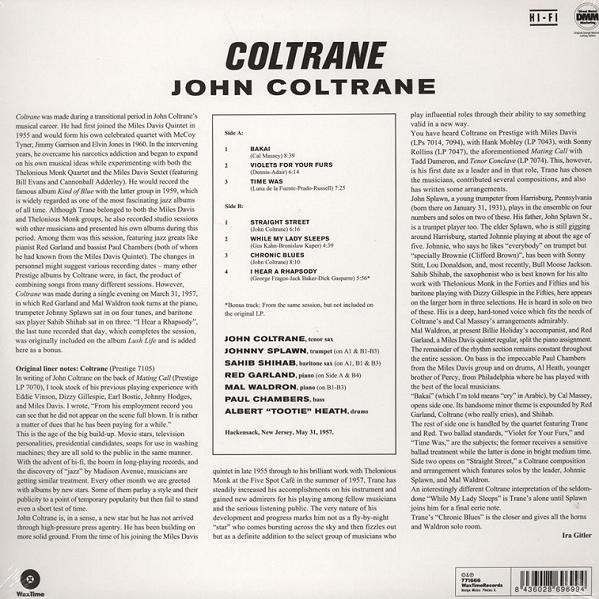John Coltrane - Coltrane | WaxTime (771666) - 2