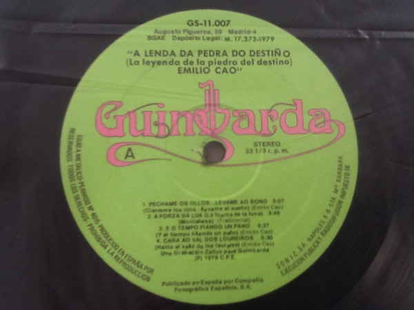 Emilio Cao - Lenda Da Pedra Do Destiño | Guimbarda (GS-11007) - 4
