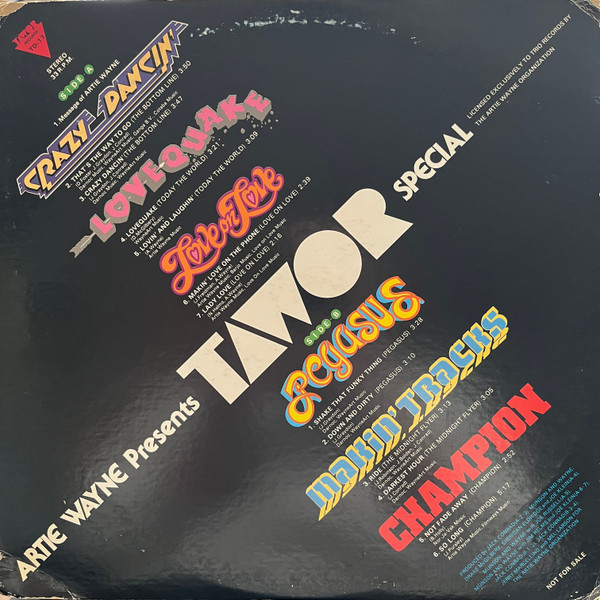 Various - Artie Wayne Presents TAWOR Special | TAWOR Records (TD-17) - main